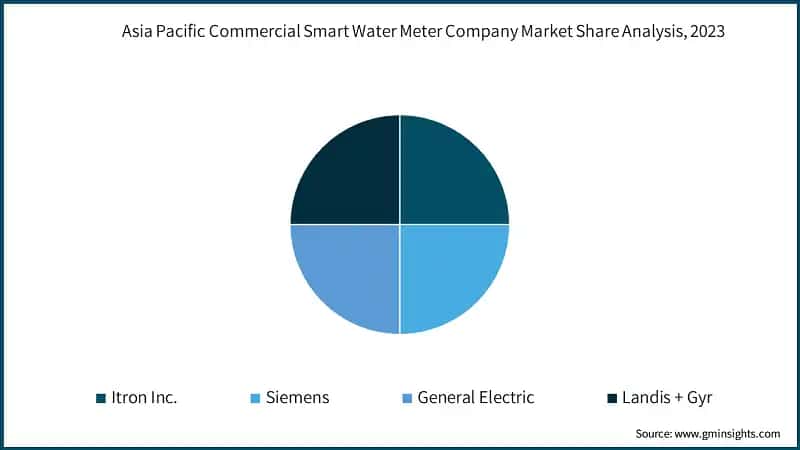 Asia Pacific Commercial Smart Water Meter Company Market Share Analysis, 2023