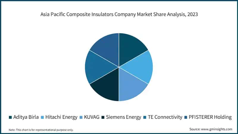 Asia Pacific Composite Insulators Company Market Share Analysis, 2023