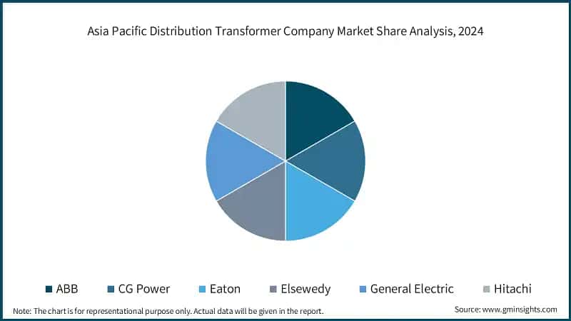 Asia Pacific Distribution Transformer Company Market Share Analysis, 2024