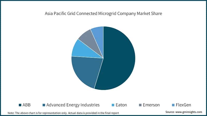 Asia Pacific Grid Connected Microgrid Company Market Share