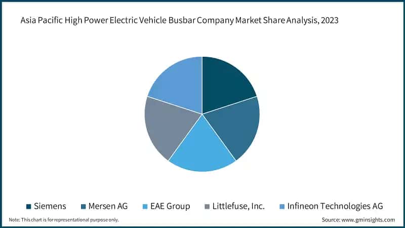 Asia Pacific High Power Electric Vehicle Busbar Company Market Share Analysis, 2023 &nbsp;&nbsp;