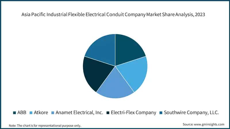 Asia Pacific Industrial Flexible Electrical Conduit Company Market Share Analysis, 2023