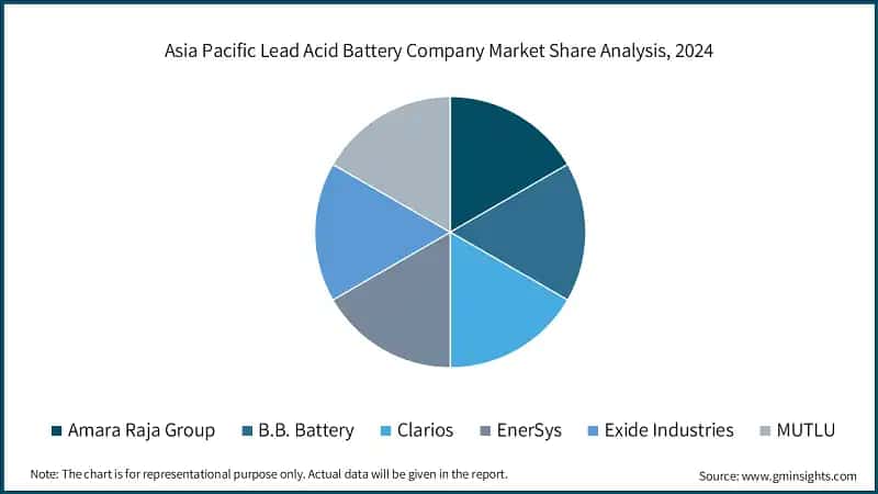Asia Pacific Lead Acid Battery Company Market Share Analysis, 2024