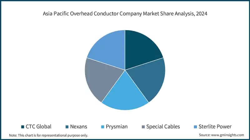 Asia Pacific Overhead Conductor Company Market Share Analysis, 2024