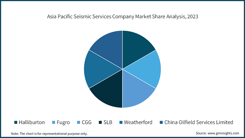 Asia Pacific Seismic Services Company Market Share Analysis, 2023