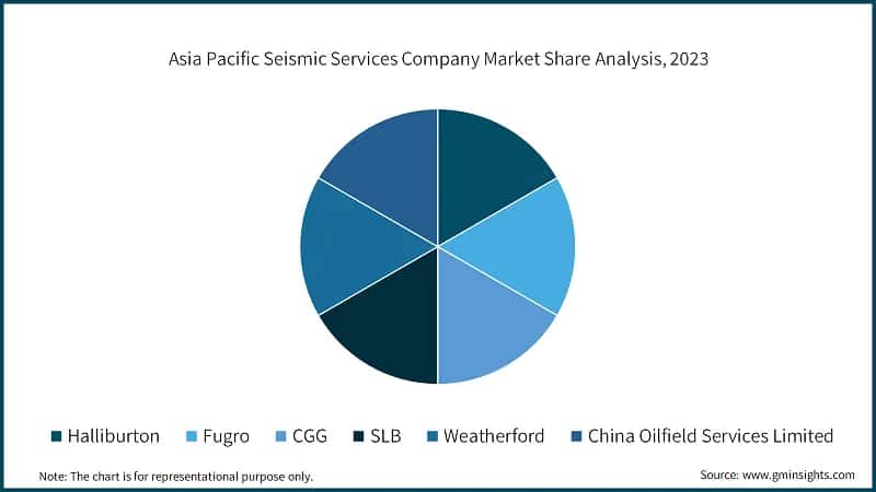 Asia Pacific Seismic Services Company Market Share Analysis, 2023