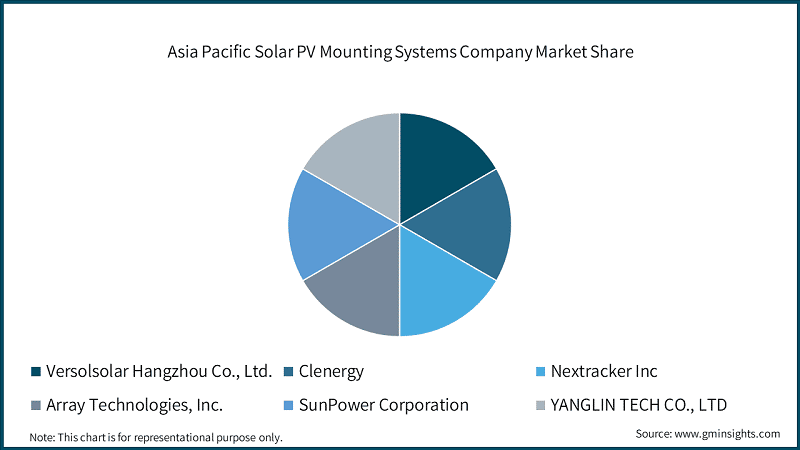 Asia Pacific Solar PV Mounting Systems Company Market Share