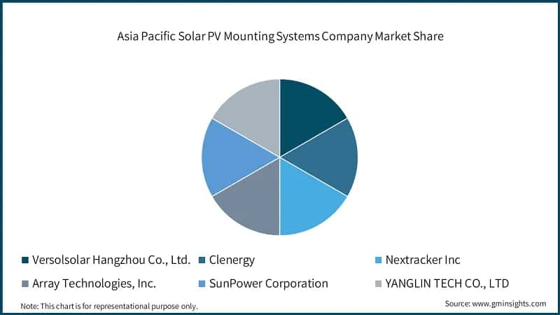 Asia Pacific Solar PV Mounting Systems Company Market Share