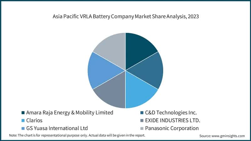 Asia Pacific VRLA Battery Company Market Share Analysis, 2023