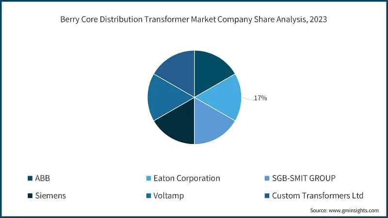 Berry Core Distribution Transformer Market Company Share Analysis, 2023