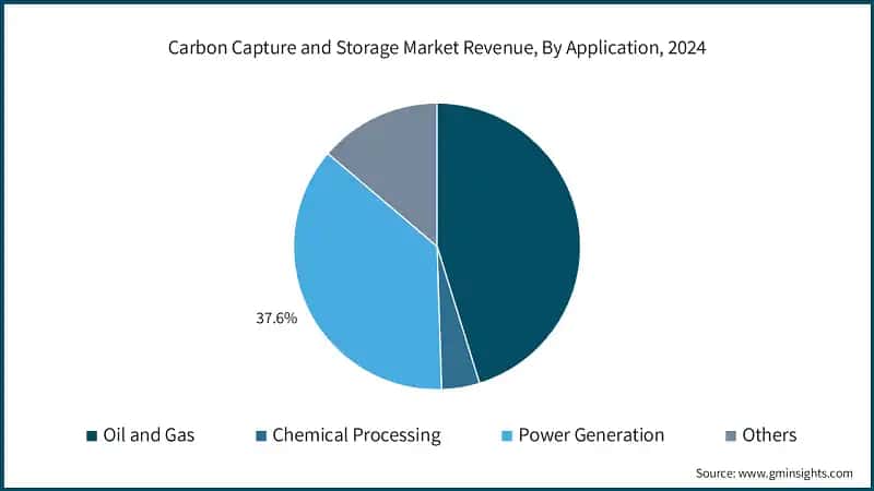 Carbon Capture and Storage Market Revenue, By Application, 2024