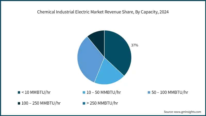 Chemical Industrial Electric Market Revenue Share, By Capacity, 2024