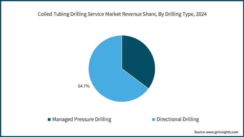 Coiled Tubing Drilling Service Market Revenue Share, By Drilling Type, 2024