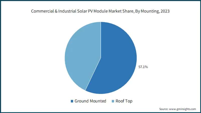Commercial & Industrial Solar PV Module Market Share, By Mounting, 2023