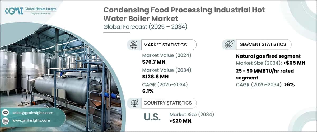 Condensing Food Processing Industrial Hot Water Boiler Market