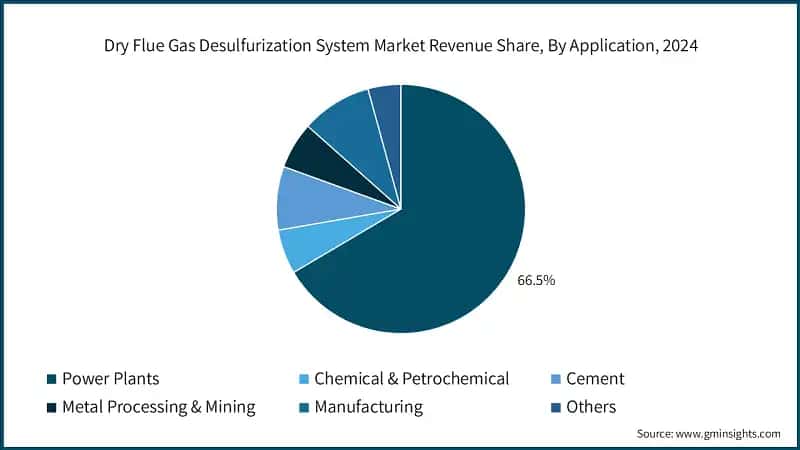 Dry Flue Gas Desulfurization System Market Revenue Share, By Application, 2024