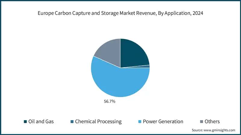 Europe Carbon Capture and Storage Market Revenue, By Application, 2024