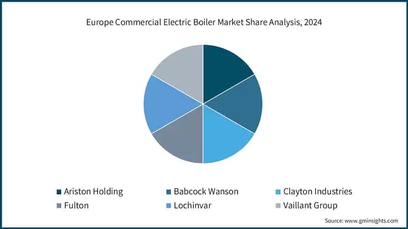 Europe Commercial Electric Boiler Market Share Analysis, 2024