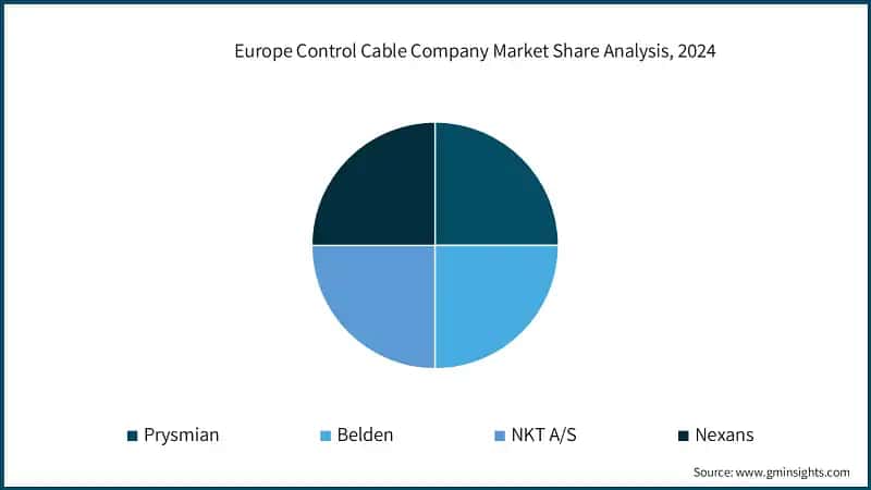 Europe Control Cable Company Market Share Analysis, 2024
