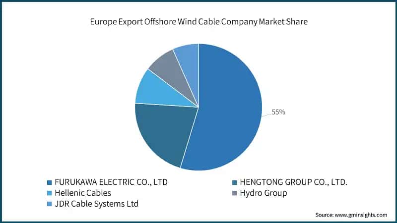 Europe Export Offshore Wind Cable Company Market Share