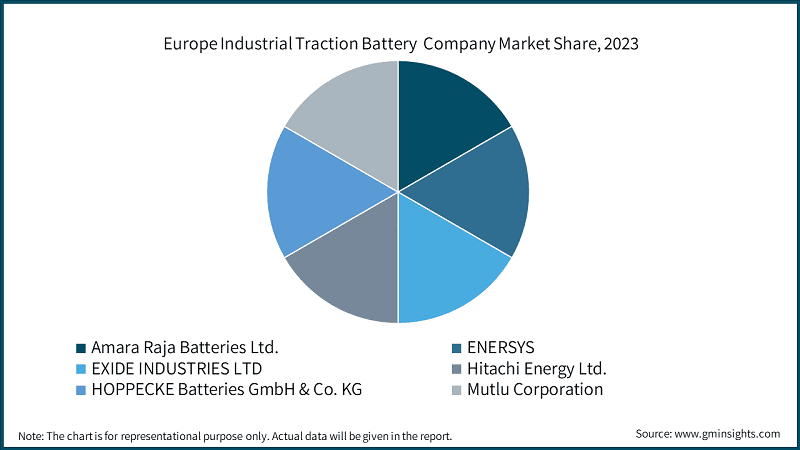 Europe Industrial Traction Battery&nbsp; Company Market Share, 2023&nbsp;&nbsp;
