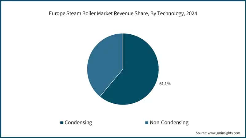 Europe Steam Boiler Market Revenue Share, By Technology, 2024