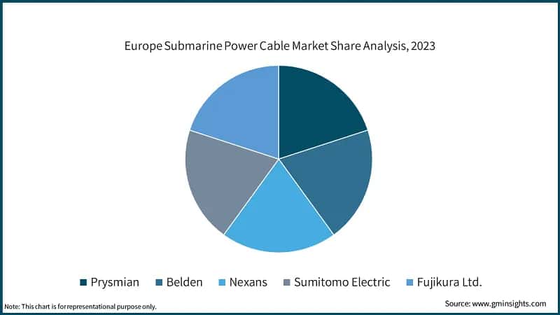 Europe Submarine Power Cable Market Share Analysis, 2023