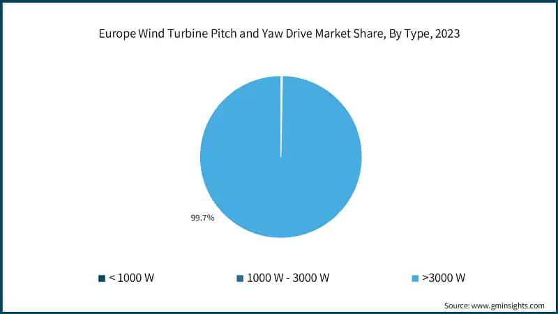 Europe Wind Turbine Pitch and Yaw Drive Market Share, By Type, 2023