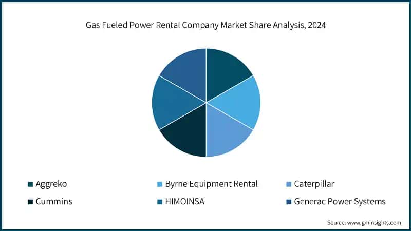 Gas Fueled Power Rental Company Market Share Analysis, 2024