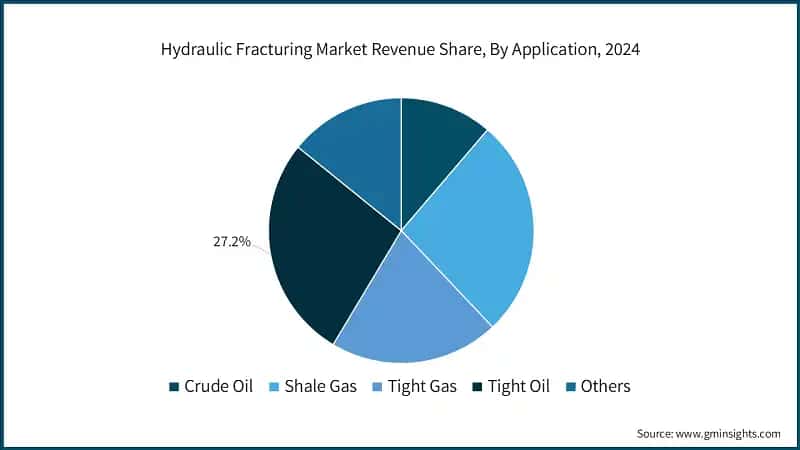 Hydraulic Fracturing Market Revenue Share, By Application, 2024