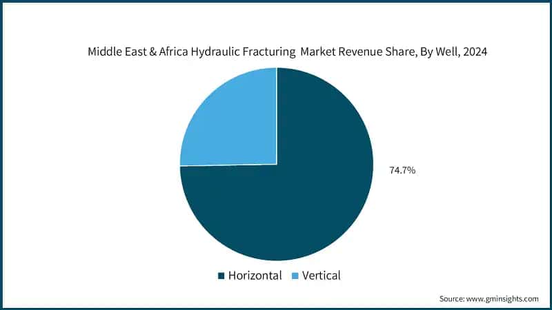 Middle East & Africa Hydraulic Fracturing&nbsp; Market Revenue Share, By Well, 2024
