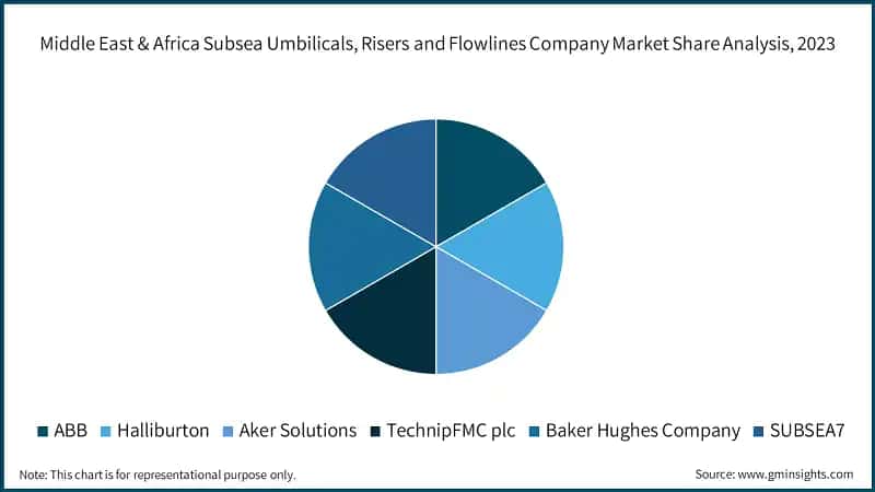 Middle East & Africa Subsea Umbilicals, Risers and Flowlines Company Market Share Analysis, 2023