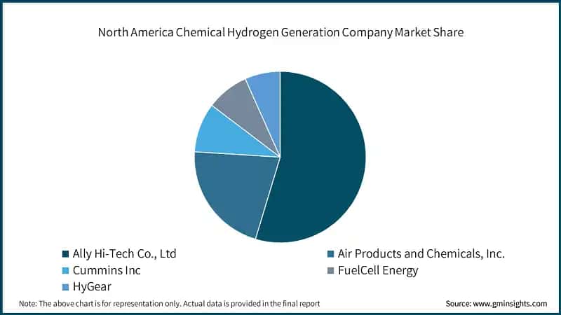 North America Chemical Hydrogen Generation Company Market Share