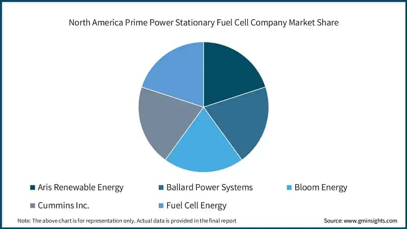 North America Prime Power Stationary Fuel Cell Company Market Share