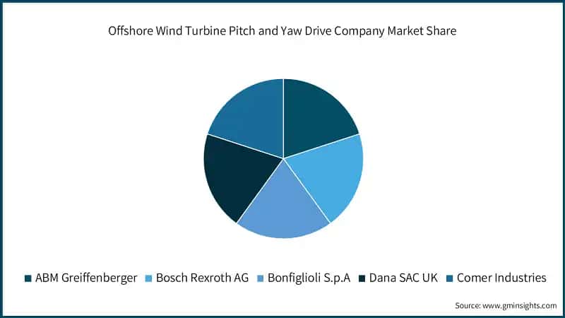Offshore Wind Turbine Pitch and Yaw Drive Company Market Share