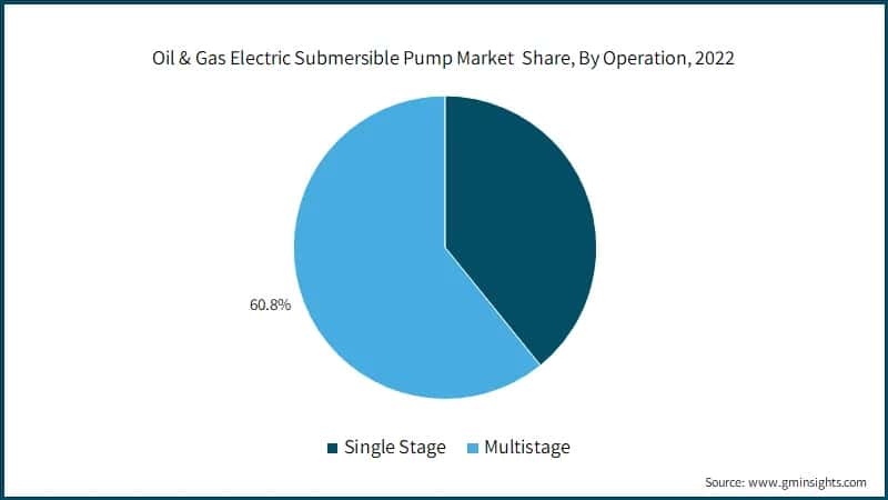 Oil & Gas Electric Submersible Pump Market Share, By Operation, 