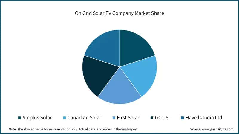 On Grid Solar PV Company Market Share
