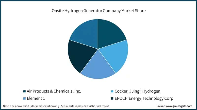 Onsite Hydrogen Generator Company Market Share