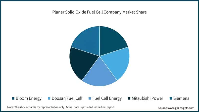 Planar Solid Oxide Fuel Cell Company Market Share