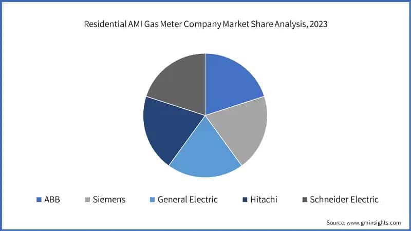 Residential AMI Gas Meter Company Market Share Analysis, 2023