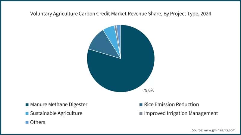 Voluntary Agriculture Carbon Credit Market Revenue Share, By Project Type, 2024  