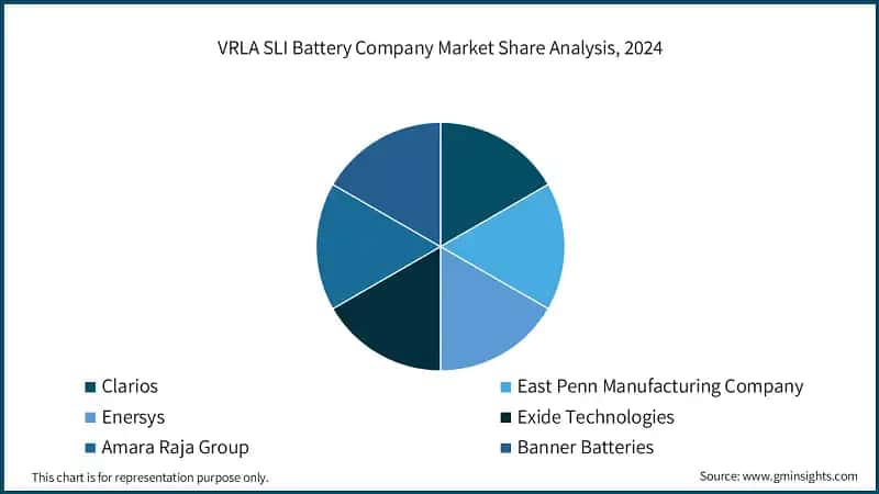 VRLA SLI Battery Company Market Share Analysis, 2024