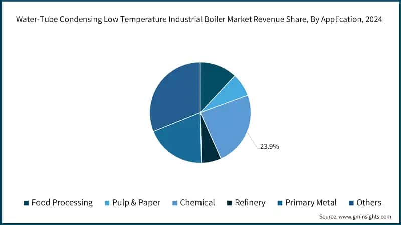 Water-Tube Condensing Low Temperature Industrial Boiler Market Revenue Share, By Application, 2024