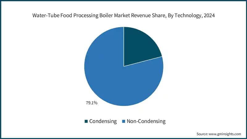 Water-Tube Food Processing Boiler Market Revenue Share, By Technology, 2024