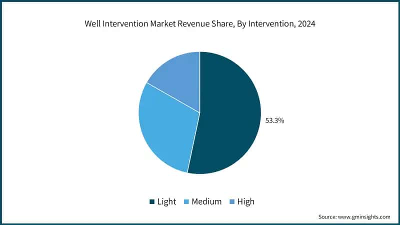 Well Intervention Market Revenue Share, By Intervention, 2024