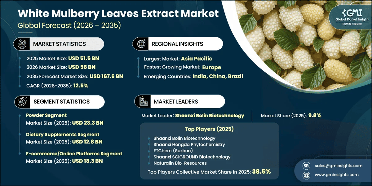 White Mulberry Leaves Extract Market Research Report