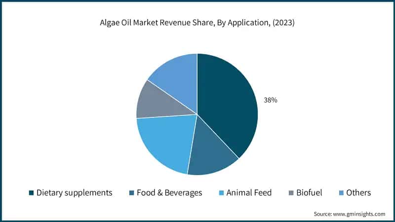 Algae Oil&nbsp;Market Revenue Share, By Application, (2023)