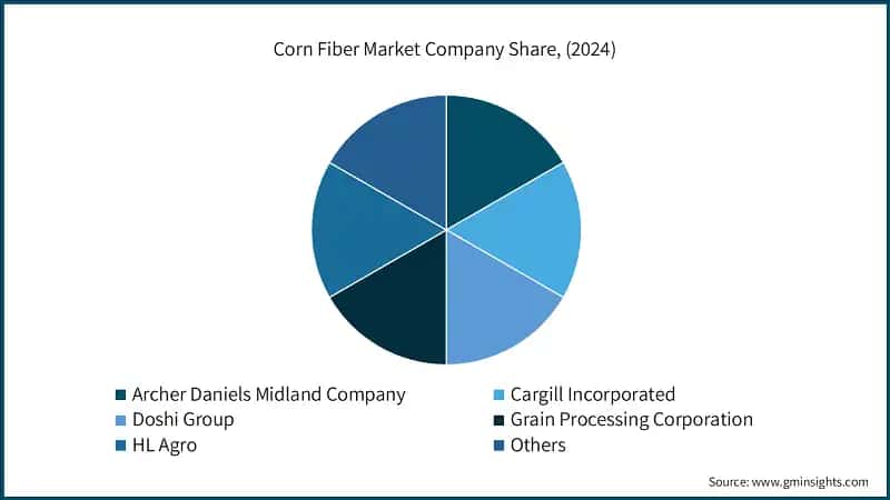Corn Fiber Market Company Share, (2024)
