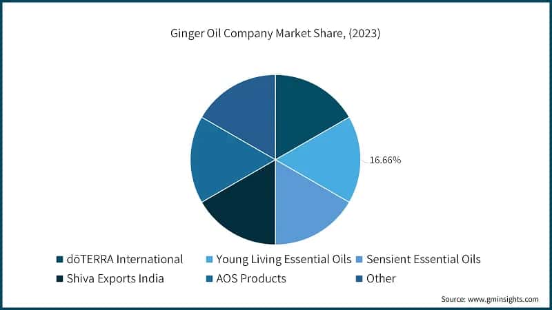 Ginger Oil Company Market Share, (2023)