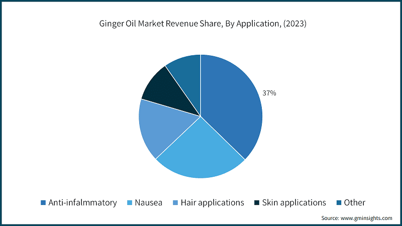 Ginger Oil Market Revenue Share, By Application, (2023)